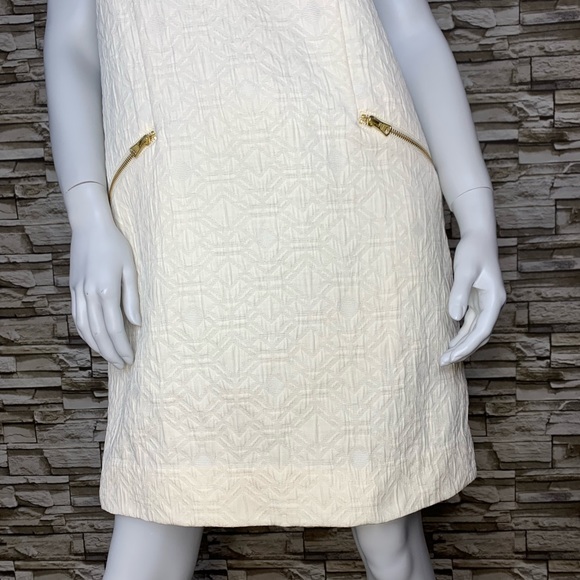 J. Crew Cream Brocade Shift Dress - Picture 7 of 8